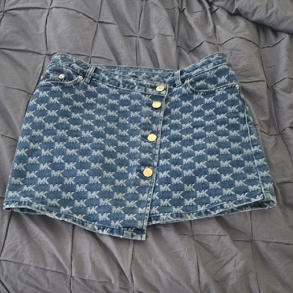 Michael Kors Blue Denim Skirt